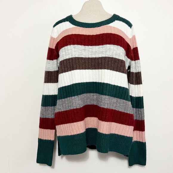 -Old Navy Striped Split Hem Crew Neck Sweater S - Picture 2 of 8